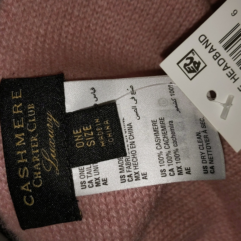 NWT Cashmere Chapter Club Luxury Winter Headband Hat Baby Barbie Pastel Pink - Picture 5 of 10